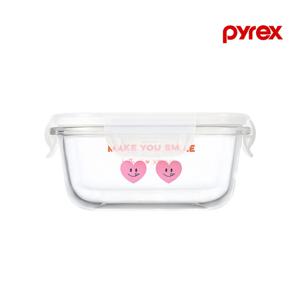 파이렉스 노티드2 4면 밀폐용기 정사각 510ml