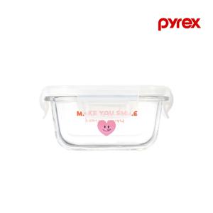 파이렉스 노티드2 4면 밀폐용기 정사각 310ml