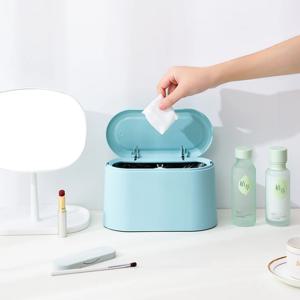 [리퍼] 원터치 화장대 책상 미니 휴지통 3colors