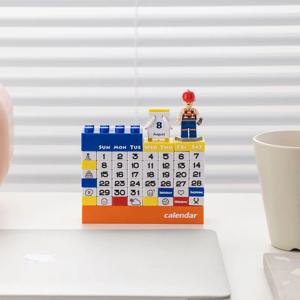 브릭 만년 달력 모던 인테리어 소품 감성 1년 탁상용 캘린더 책상 사무실 데스크테리어