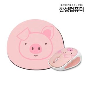 HM170 캐릭터 무소음 무선마우스 (휴대용 / 저소음) 핑크큐리