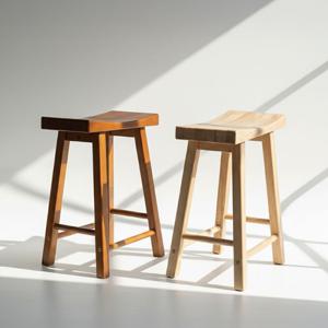 등받이없는 원목 의자 화장대 콘솔 식탁 벤치 스툴