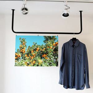 다나 25파이 천장 벽고정 천정 옷가게 행거 맞춤 주문제작 국산 튼튼한 헹거 의류 매장용