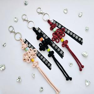 A 빅사이즈 삼정자 전통 매듭 노리개 키링 허리 한복 옆치마 백참 빽구 장식