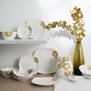 로즈앤로즈(골드) 4인홈세트 20p 식기세트 그릇세트 신혼 집들이 한식 도자기 혼수