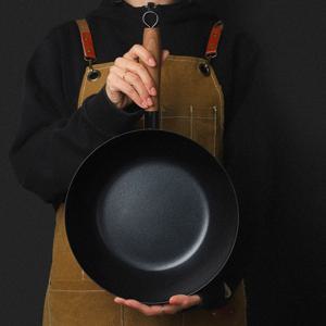 퀸센스 인덕션 무쇠 궁중팬 웍팬 편수 코팅팬 28cm