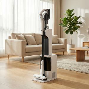 AI 스마트 타워형 스테이션 무선청소기 자동 먼지 비움