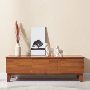 제니아 TV선반 멀바우 서랍형 티비다이 거실장 1200