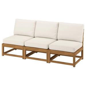 넴마뢰 3인용모듈소파 야외용 라이트브라운 프뢰쇤/두브홀멘 베이지