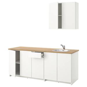 크녹스훌트 조리대+싱크대+상부장 주방가구세트 화이트