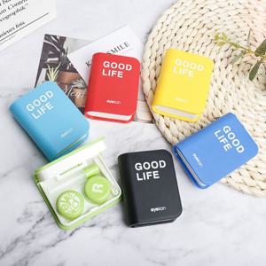 책디자인 휴대용 렌즈케이스 세트 렌즈 리뉴 통 흡착봉 집게 여행용 올인원 렌즈통 콘택트