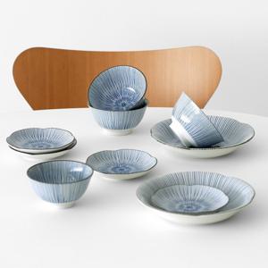 하나토쿠사 2인 홈세트 10P MADE IN JAPAN