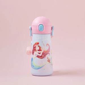 더보틀 원터치 어깨끈 이중스텐물통 460ml(인어공주)