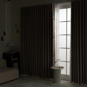 레이브 형상기억 100% 암막커튼 방한방풍 거실 핀형 150x170