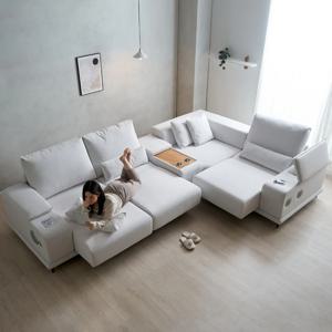 리드 제로월 전동 슬라이딩 5인용쇼파 고급형(스피커형) (콘솔박스 일반형 포함)