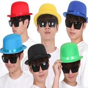 공단 칼라 모자 6종 단체 중절모 마술사 무대 뮤지컬 페도라