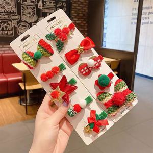 X-MAS 크리스마스 산타 루돌프 머리핀 헤어핀 파티 소품 모자 트리 장식