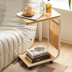 트롤리형 이동식 포켓 사이드 협탁 서브 테이블