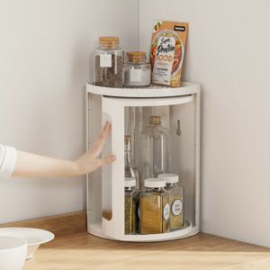 오틀리 적층가능 주방 히든 코너 투명 양념통 정리 선반