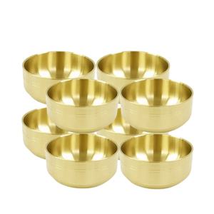 티타늄코팅 이중구조 스텐레스 탕기 (15.8cm X8개) 갈비탕그릇