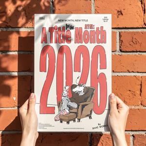 2026 A.T.M Calendar (낱장 벽걸이 달력, 집게포함)