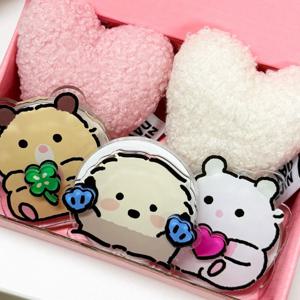 POSYLOVE 콜라보 귀여운 포시러브 햄스터 아크릴 반구 맥세이프 그립톡