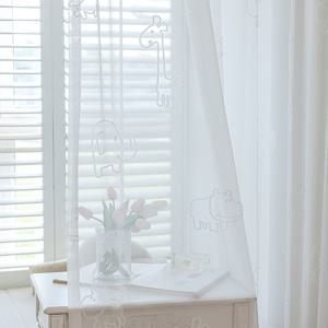 애니멀프렌즈 화이트 형상기억 이너커튼