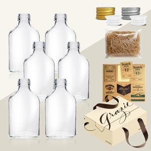 미르 위스키 키트 바이알 유리병 미니사각 50ml 6종 세트 선물박스 스티커 올인원