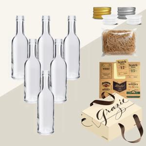 미르 위스키 키트 바이알 유리병 미니어쳐 50ml 6종 세트 선물박스 스티커 올인원