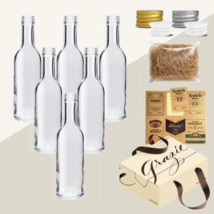 미르 위스키 키트 바이알 유리병 미니어쳐 75ml 6종 세트 선물박스 스티커 올인원