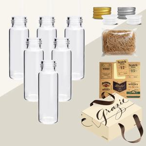 미르 위스키 키트 바이알 유리병 투명 40ml SB40 6종 세트 선물박스 스티커 올인원