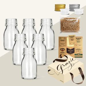 미르 위스키 키트 바이알 유리병 D형 30ml 3FN30D 6종 세트 선물박스 스티커