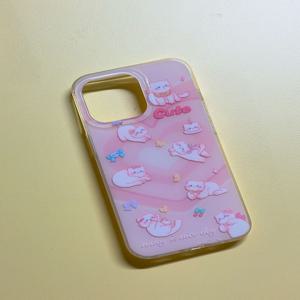 하트빔 고양이 케이스 아이폰 13프로 귀여운 폰케이스 13pro