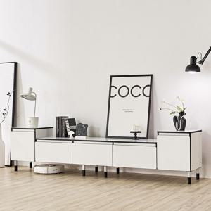 몬스터 3500 거실장 넓은공간 확장형 서랍형 문짝형 낮은 TV선반 티비다이 다용도 수납장