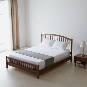 북유럽 스타일 네츄럴 신혼부부침대 그레타 원목침대프레임 SS