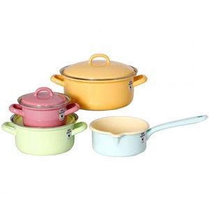 번트 법랑냄비 4종 세트 (밀크소스팬14/ 양수12, 16, 20)