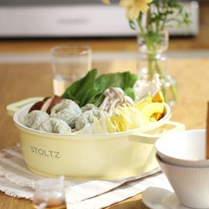 [리퍼] 국내생산 머랭 IH 인덕션 세라믹코팅 양수 전골냄비 24cm