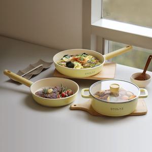 국내생산 머랭 IH 인덕션 3종세트 (전골냄비24+후라이팬24+후라이팬28)