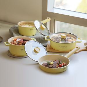 국내생산 머랭 IH 인덕션 4종세트 (편수냄비18+양수냄비20+전골냄비24+후라이팬24)