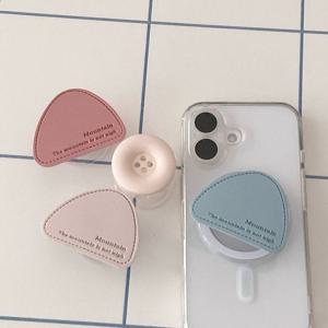 맥세이프 그립 톡홀더 스마트톡 가죽 비정형 커플 핸드폰 아이폰16 갤럭시 거치대 초강력