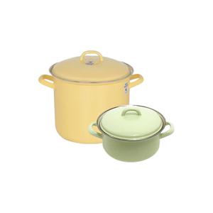 번트 법랑 양수냄비 2종세트(16,20(H)cm)