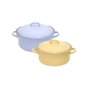 번트 법랑 양수냄비 2종세트(20,24cm)