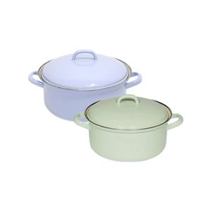 번트 법랑 양수냄비 2종세트(22,24cm)