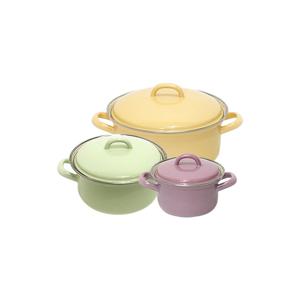 번트 법랑 양수냄비 3종세트(12,16,20cm)