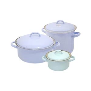 번트 법랑 양수냄비 3종세트(14,24,18(H)cm)
