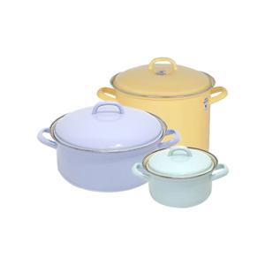 번트 법랑 양수냄비 3종세트(14,20(H),24cm)