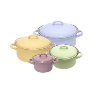 번트 법랑 양수냄비 4종세트(12,16,20,24cm)