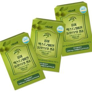 퓨어 엑스트라버진 올리브오일 캡슐 30정 3팩