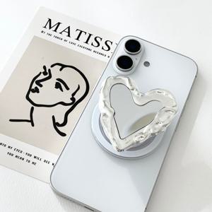 럽메이드 메탈 미러 하트 그립톡