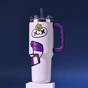 릴팡 브롤스타즈 슈퍼차저핸들 이중스텐 텀블러(에드거)